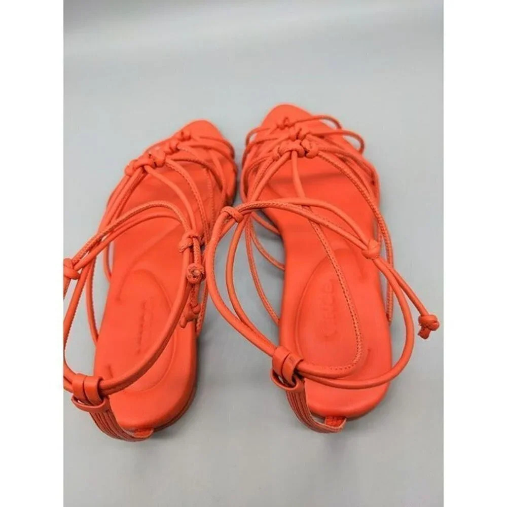 NIB Vince Kenna Women's Knotted Leather Gladiator Sandal Size 9.5 M (MSRP $280) - Picture 5 of 8